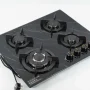 Puresonic 4-Burner Granite Glass Top Cooker Hob