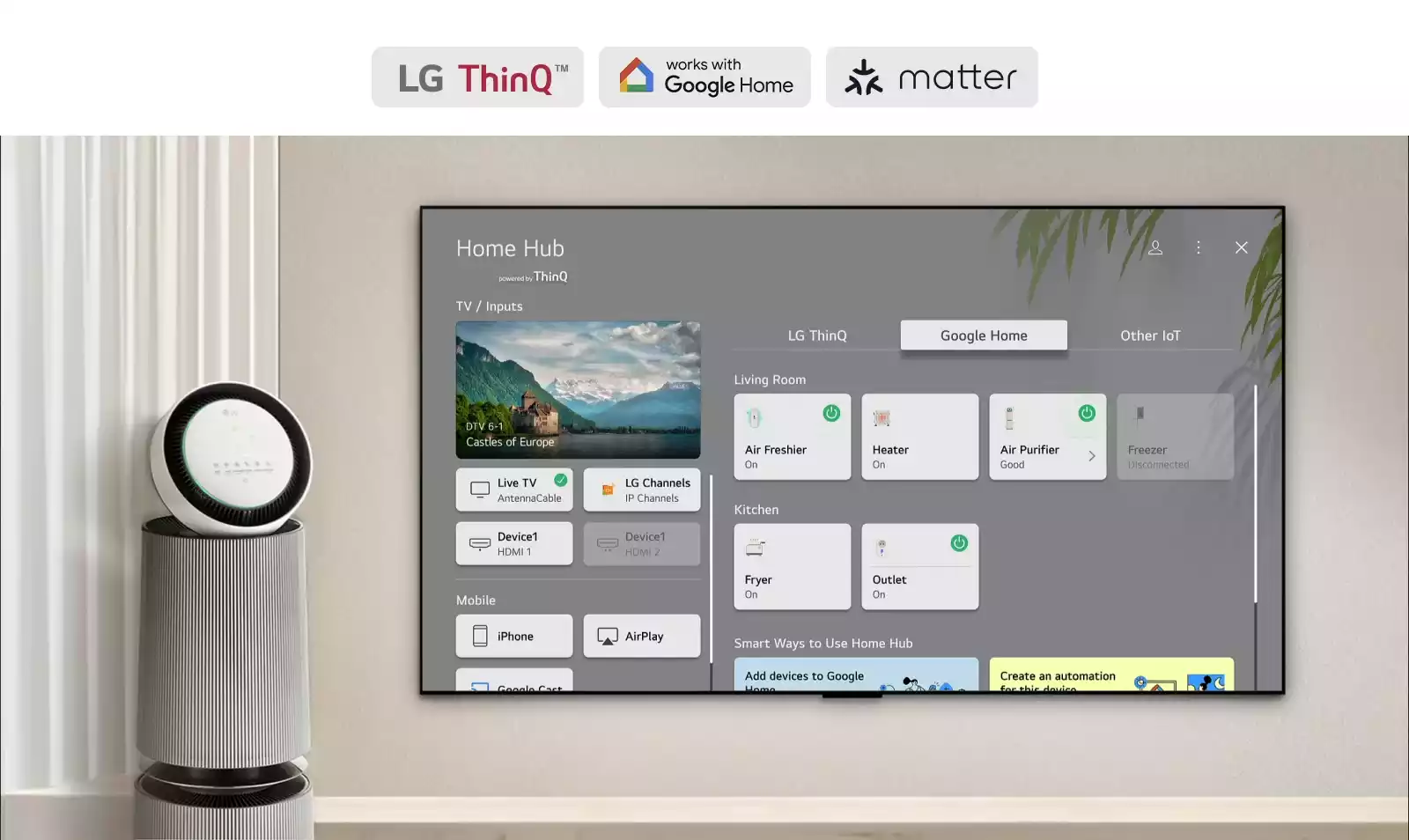 LG 65″ UHD UA84 AI 4K Smart TV – 65UA8450PSA