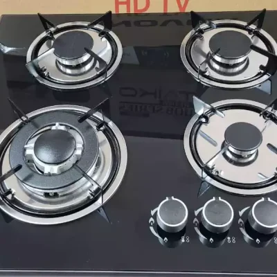 Taiko Glass Top 4 Burner Gas Stove
