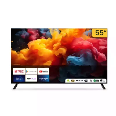 Abans 55″ UHD 4K Smart TV L55T1 | Android TV with Bezel-less Design
