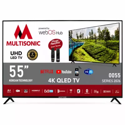 Multisonic 55″ 4K QLED webOS Smart TV (0055 Series) | Magic Remote