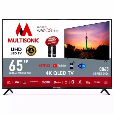 Multisonic 65″ 4K QLED webOS Smart TV (0065 Series) | Magic Remote