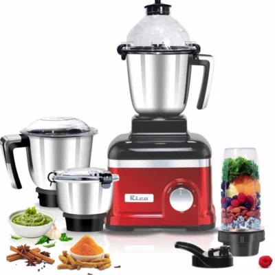 Rico 1000W Mixer Grinder 4 Jar (MG2409)