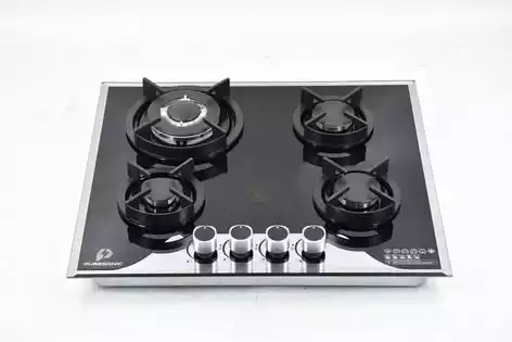 Puresonic 4-Burner Glass Gas Hob (PS-TG4B6035)